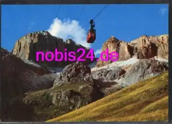 Dolomiten Italien Seilbahn Passo Pordoi *ca.1980