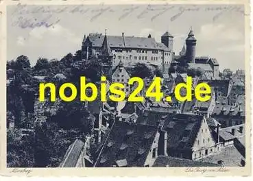 Nürnberg Burg von Süden Ortsteil o ca.1940