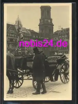 Dresden Altmarkt mit Pferdetaxi *ca.1957