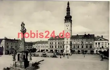 Litovel Markt Rathaus denkmal o 1955
