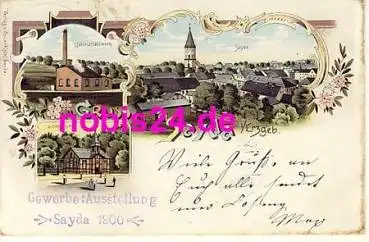 09619 Sayda Litho Elektrizitätswerk o 1900