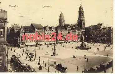 Dresden Altmarkt Kreuzkirche o 1919