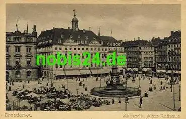 Dresden Altmarkt Altes Rathaus *ca.1920
