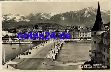 Luzern Seebrücke Bahnhof o ca.1935