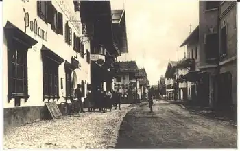 St. Johann Tirol Specksbacherstrasse mit Postamt * ca. 1930