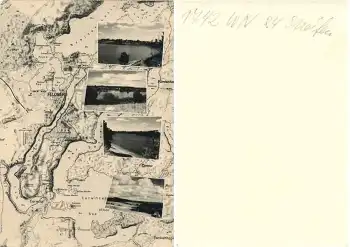 17258 Feldberg Mecklenburg Mehrbildkarte mit Landkarten Druckvorlage *1962 Hanich Foto
