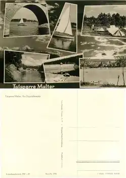 01744 Malter Talsperre Dippoldiswalde Mehrbildkarte *1964 Hanich1596