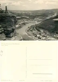 01824 Bad Schandau vom Lilienstein *1963 Hanich1576