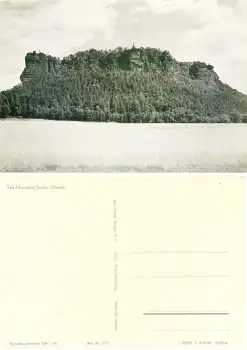 01824 Lilienstein Kletterfelsen Elbsandsteingebirge *1963 Hanich1573