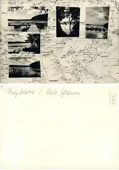 16775 Neuglobsow Mehrbildkarte mit Landkarte Druckvorlage *1966 Hanich1766