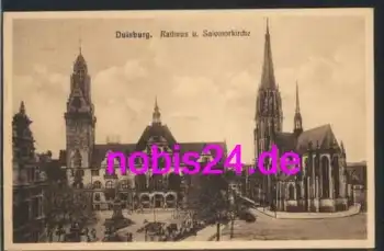 Duisburg Rathaus Salvatorkirche o 28.7.1932