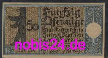 Kreuzberg Berlin Notgeld Bezirk 6 50 Pfennige um 1920