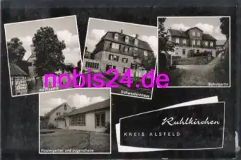 36326 Ruhlkirchen Schule Kirche Kindergarten *ca.1960