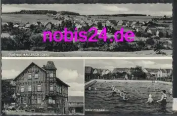 35315 Maulbach Gasthaus Schwimmbad *ca.1960