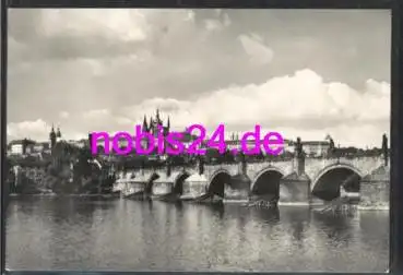 Prag Karlsbrücke und Burg *ca.1970