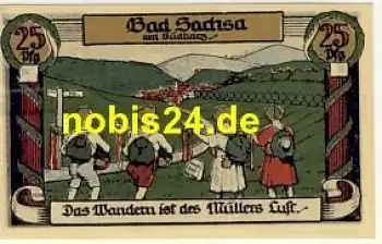 37441 Bad Sachsa Notgeld 25 Pfennige 1921