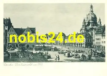 Dresden Neumarkt um 1750 Frauenkirche *ca.1950