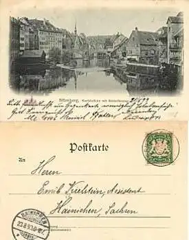 Nürnberg Karlsbrücke o 22.8.1899
