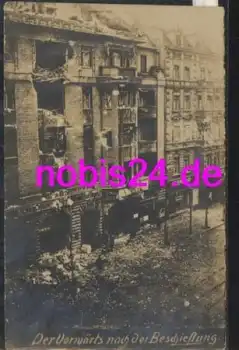Berlin Revolutionstage Der "Vorwärts" nach der Beschießung  *ca.1919