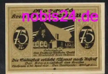 31592 Stolzenau Notgeld 75 Pfennige 1921