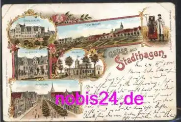 31655 Stadthagen Litho Trachten o 24.4.1900