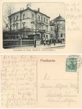 Dresden Neustadt Carolinenstrasse 1 Frauenklinik Kaiser o 1911