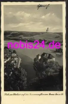 Passau Zusammenfluss von Donau Inn Ilz  *ca.1935