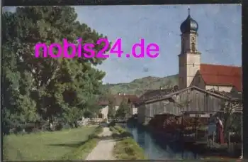 82487 Oberammergau Am Mühlbach Kirche *ca.1920
