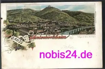Untertürkheim Stuttgart Litho *ca.1900