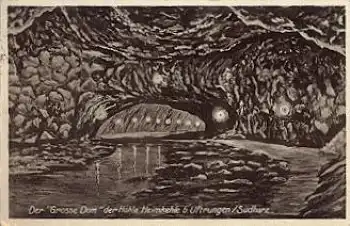 38889 Uftrungen Höhle Heimkehle Grosse Dom Grotte o 11.8.1930