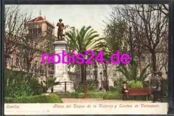 Sevilla  Victoria y Estatua de Valasquez *ca.1920