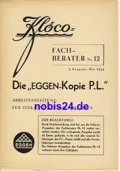 Eggen Kopie P.L. Nr.12 Klöco 1944 Heft 4 Seiten
