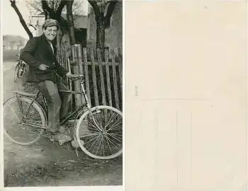 Radfahrer Echtfoto *ca. 1940