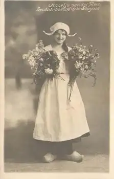 van der Meer Annetja Deutsch-Holländische Sängerin 1920 ​Rückseitig Autogramm