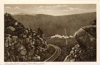 Brockenbahn und Brockengipfel * ca. 1930