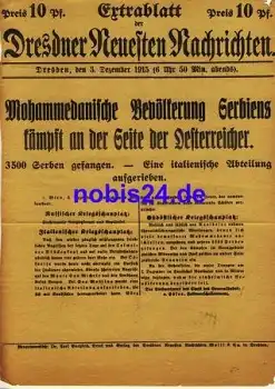 Dresdner Neuesten Nachrichten Extrablatt DNN 1915