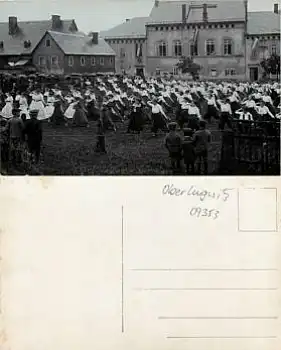 09353 Oberlungwitz Damen Sportgruppe Echtfoto *ca. 1910