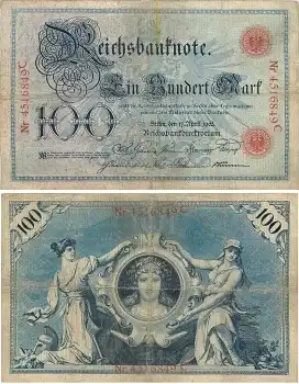100 Mark Reichsbanknote 17.April 1903
