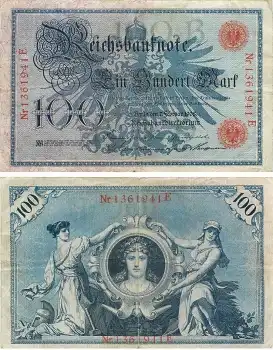 100 Mark Reichsbanknote 7. Februar 1908