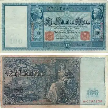 100 Mark Reichsbanknote 7. Februar 1908
