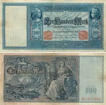 100 Mark Reichsbanknote 10. September 1909