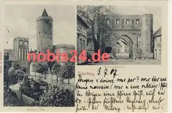 14913 Jüterbog Neumarkt Tor Turm o 3.7.1907