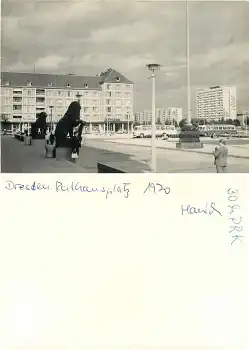 Dresden Rathausplatz Druckvorlage 1970 Hanich Foto