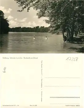 17258 Feldberg Mecklenburg Breiter Lucin See Badestelle *1959 Hanich0610