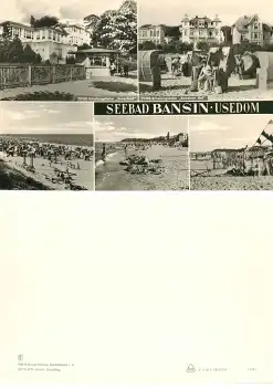 Bansin Usedom Großformatkarte ca. A5 um 1969