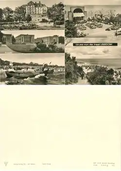 Zinnowitz Heringsdorf Ahlbeck Bansin Großformatkarte ca. A5 um 1969