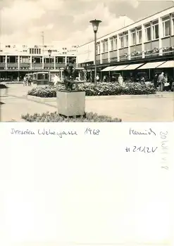 Dresden Webergasse "Am Wall"  Druckvorlage *1968 Hanich2112 Variante