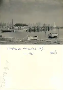 18565 Hiddensee Neuendorf Hafen Druckvorlage 1965 Hanich Foto
