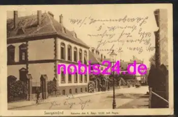 Lothringen - Kaserne K. Bayrisches III/22. Inft. Regts. o 1916