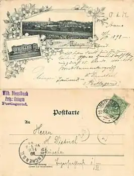 61250 Usingen o 22.2.1898 Briefträgerstempel 285